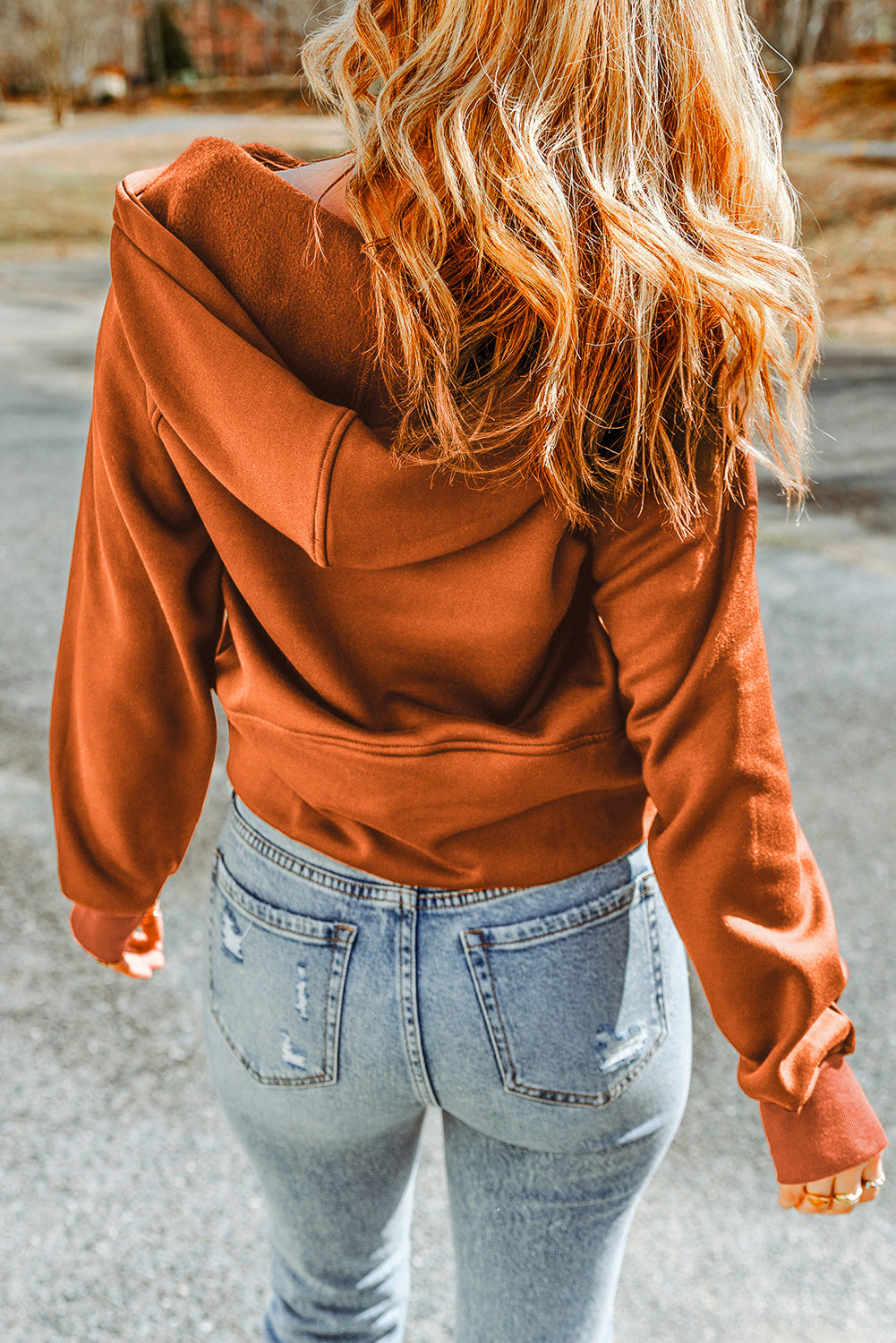Cropped Copper 1/2 Zip