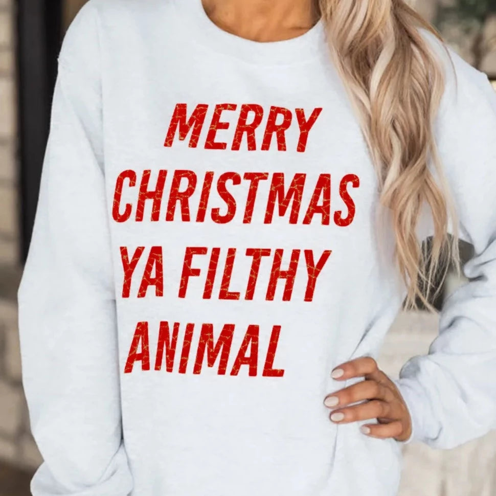 Merry Christmas Ya Filthy Animal Crew (MEDIUM)